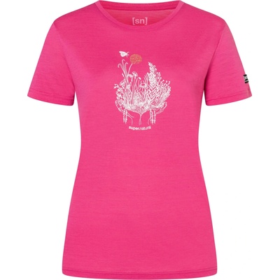 [sn]super.natural Flowerhands Tee pinky rose/pink dogwood/tobacco Glitter