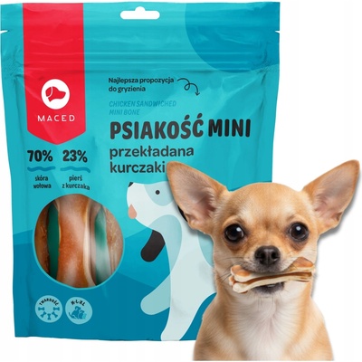 MACED Lisovaná kosť s kuracím mäsom 15 cm 500 g