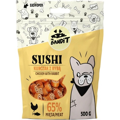 MR.Bandit SUSHI kuře s rybou 80 g 500 g