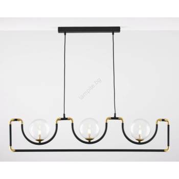 JUPITER 1990 - Пендел HANZA 3xG9/10W/230V черен/златист (10701990)