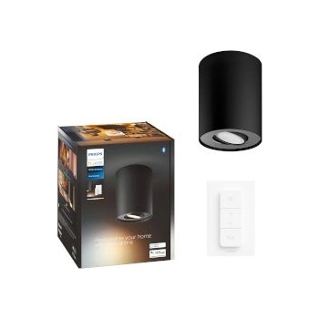 Philips Pillar Hue Single Spot Black 1x5W 230V