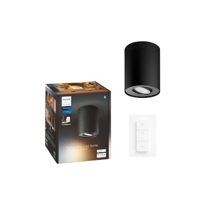 Philips Pillar Hue Single Spot Black 1x5W 230V