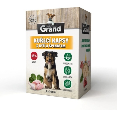 Grand Deluxe kuracie s ryžou a špenátom 4 x 300 g