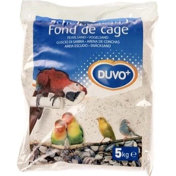 Duvo+ piesok hygienický pro ptáky, bílý+mušle 5 kg