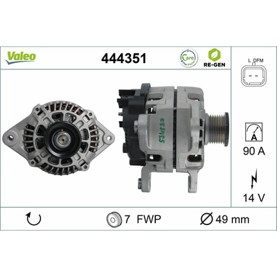 Alternátor VALEO RE-GEN REMANUFACTURED 444351
