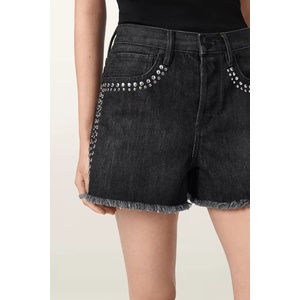 AllSaints къс панталон дамски от деним HEIDI (W057EE)