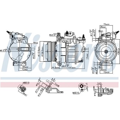 Kompresor klimatizace NISSENS 890419