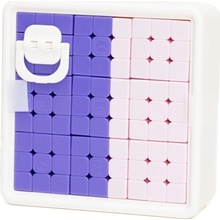 Ganspuzzle MonsterGo Spelling Cube 3x3 růžovo fialová