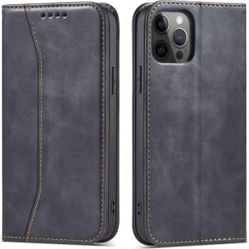 HQWear Кейс с отделение за карти Magnet Fancy Case за iPhone 12 Pro Max, черен (KXG0031398)