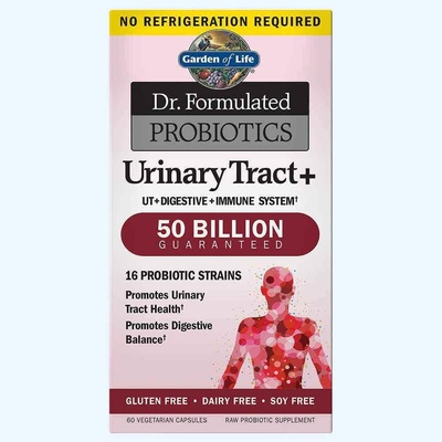 Garden of Life Dr. Formulated Probiotics Urinary tract 60 rostlinných kapsúl