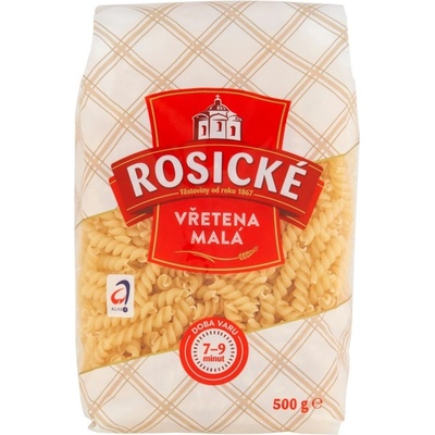 Rosické těstoviny bezvaječné vřetena, 0,5 kg