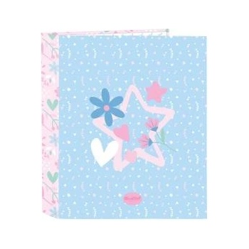 BlackFit8 Папка с пръстени BlackFit8 Smile Син Розов A4 27 x 33 x 6 cm