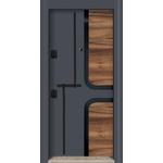 Starsteeldoor Блиндирана врата d-01 Антрацит - натурал (цена без монтаж)