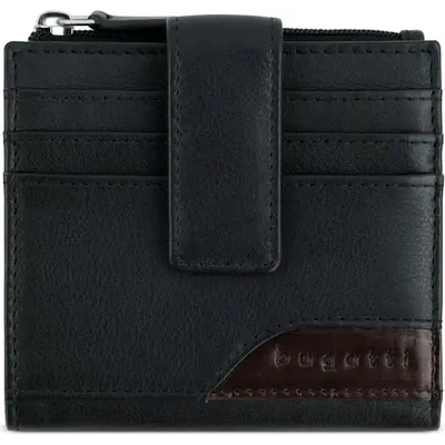 Bugatti Кожен портфейл Bugatti Corso DeLuxe Mini Wallet, черен (49 1652 01)