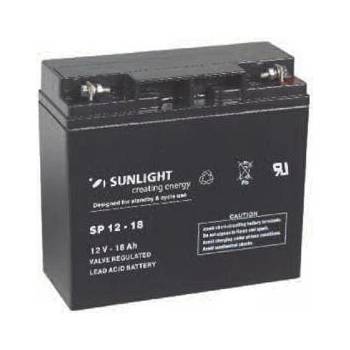 Accupower Батерия за UPS устройство SUNLIGHT BATTERY 12 V, 18 AH, 2 x F2, 181 x 77 x 167 mm, Черна