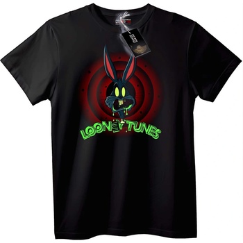 NOONEBRAND Тениска Черен Заек Looney Tunes - 7XL, White
