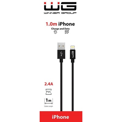 Winner Group 3565 Datový, USB-A_Lightning, 2,4 A, 100cm, černý