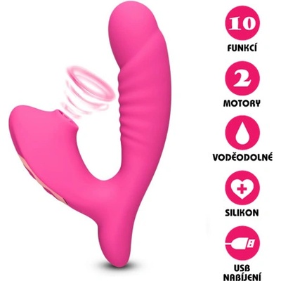 VšeNaSex.cz Silikonový vakuový Suction Massager