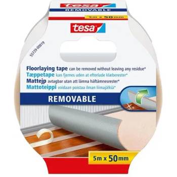 tesa Самозалепваща лента, двустранна, подсилена с текстил, 50 mm x 5 m, TESA "Removable" 55729-00026-11 (55729-00026-11)