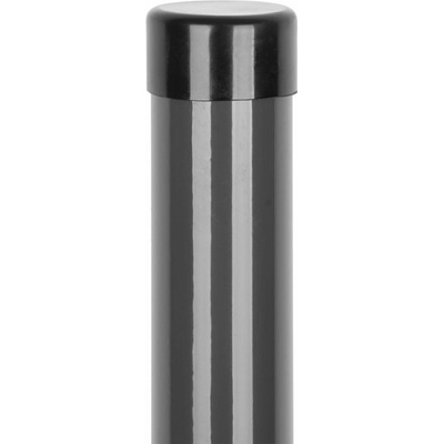 Stĺpik Strend Pro METALTEC, 48/2000/1,50 mm, antracit, okrúhly, čiapočka, Zn+PVC