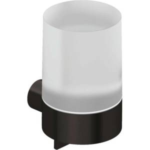 Kludi Vela R - Дозатор за сапун с държач, стъкло/матиран метал 58976N2 (58976N2)