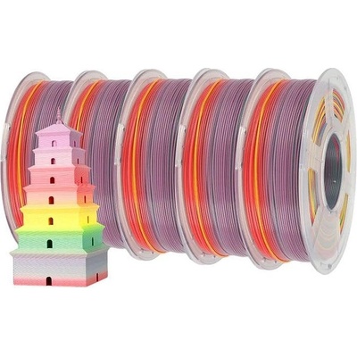 Sunlu / jayo Филамент PLA Rainbow SUNLU 1 KG. / JAYO 1.1 KG. 1.75mm за FDM 3D Принтери