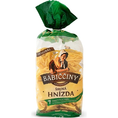 Babiččiny Těstoviny široká hnízda 250 g