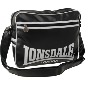 Lonsdale 2 Stripe Flight bag black/White