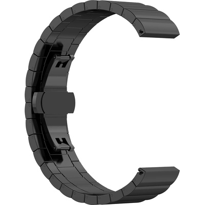 Techsuit Каишка за Samsung Galaxy Watch 4/5/Active 2, Huawei Watch GT 3 (42mm)/GT 3 Pro (43mm) - Каишка за часовник (W012) - Черна