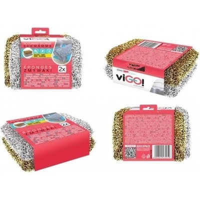 QUICKPACK viGO! Hubičky na riad drôtené 11x7, 5x3 cm 2 ks