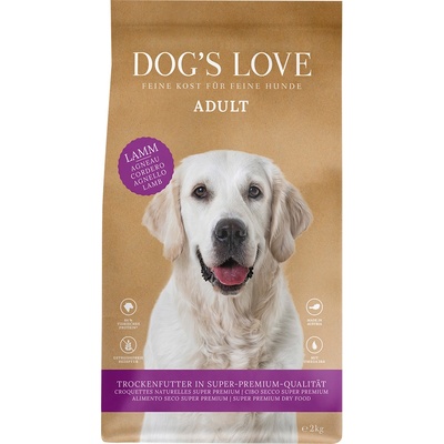 DOG’S LOVE 2кг Adult Dog´s Love, суха храна за кучета - с агнешко