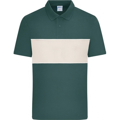 James & Nicholson polokošile Colour-Block 8050 bio polo krátký rukáv unisex COT028050amr00-smoky green