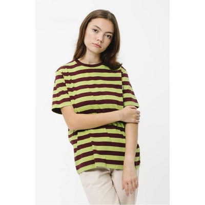 SANTA CRUZ tričko Classic Strip Pocket T-Shirt Port/Green Glow