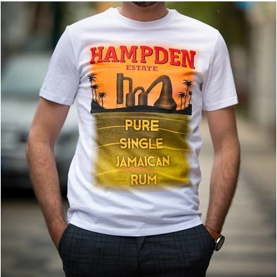 Hampden tričko pánské bílé