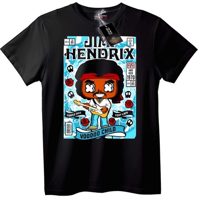 NOONEBRAND Тениска Jimi Hendrix Музикална Легенда - 2XL, White