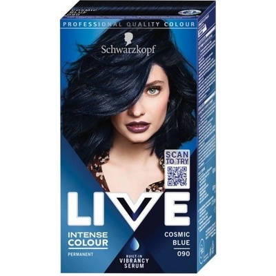 Schwarzkopf Live Intense Colour Creme 090 Kozmická modrá 60 ml