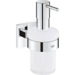 GROHE QuickFix Start Cube - Дозатор за сапун с държач, стъкло/хром 41098000 (41098000)