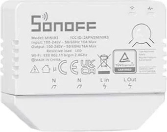 SONOFF Смарт превклюзвател Wi-Fi Sonoff MINI-R3 (MINIR3)