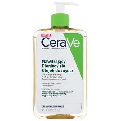 CeraVe Hydratačný čistiaci penivý olej s obsahom 3 esenciálnych ceramidov a lipidov 473 ml