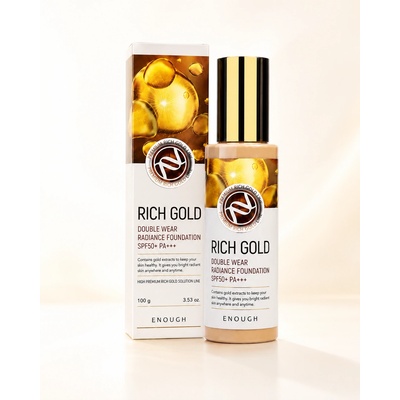 Enough Фон дьо тен с ефект на сияние нюанс 21 SPF 50 Enough Rich Gold Double Wear Radiance Foundation