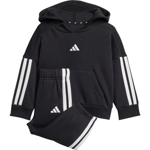 Adidas Детско яке за тренировка adidas Kid's Essentials Jogger Hooded Training jacket - Black / White - размер 80 (EU) (704-6487-0113)