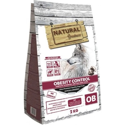 Natural Greatness VET Dog Obesity Control Diet - пълноценна хипоалергенна рецепта без зърнени храни, предназначена за кучета с наднормено тегло - 2 кг ASQ31OB02