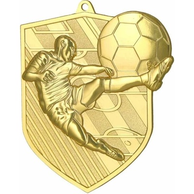 MD8049 Zlatá futbalová medaila 78 × 67 mm