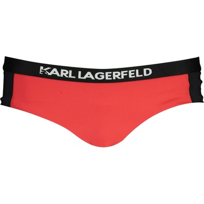 Karl Lagerfeld Karl Lagerfeld červený spodný diel bikín čierna červená BEACHWEAR