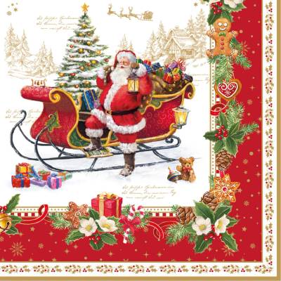 Easy Life Servítky veľké Christmas Memory 33x33cm