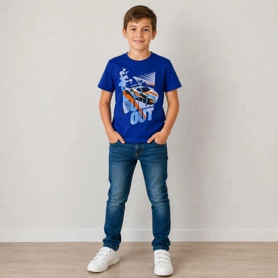 Winkiki Kids Wear chlapecké tričko Burn Out tmavě modrá