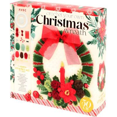 Textilomanie Kreativní sada CHRISTMAS WREATH pro háčkování vánočního věnce