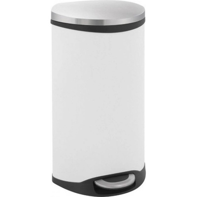 EKO-Europe EKO Кош за отпадъци с педал SHELL - 30 литра - бял (EKO 921830 - White)
