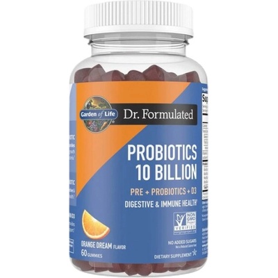 Garden of Life Dr. Formulated Probiotics 10 Billion [60 желирани бонбони] Портокал