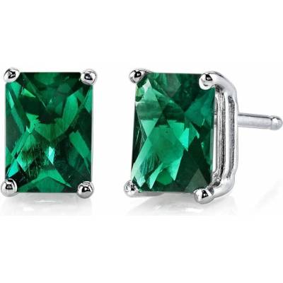 Eppi Zlaté náušnice s emerald smaragdmi Haley E34493